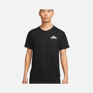 Nike Dri-FIT Trail Solar Chase Men's Short-Sleeve Trail-Running Top -Black