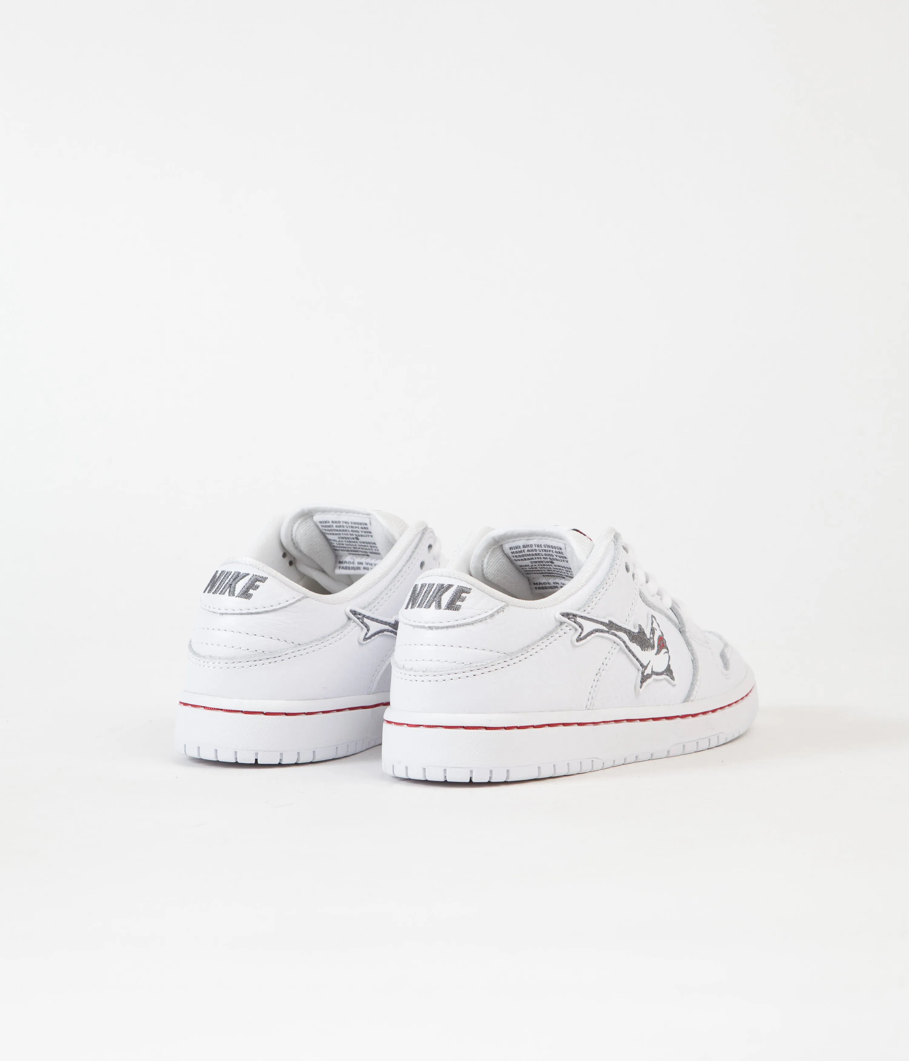 Nike SB Orange Label Dunk Low Pro 'Oski' Preschool Shoes - White / Cool Grey - White - White