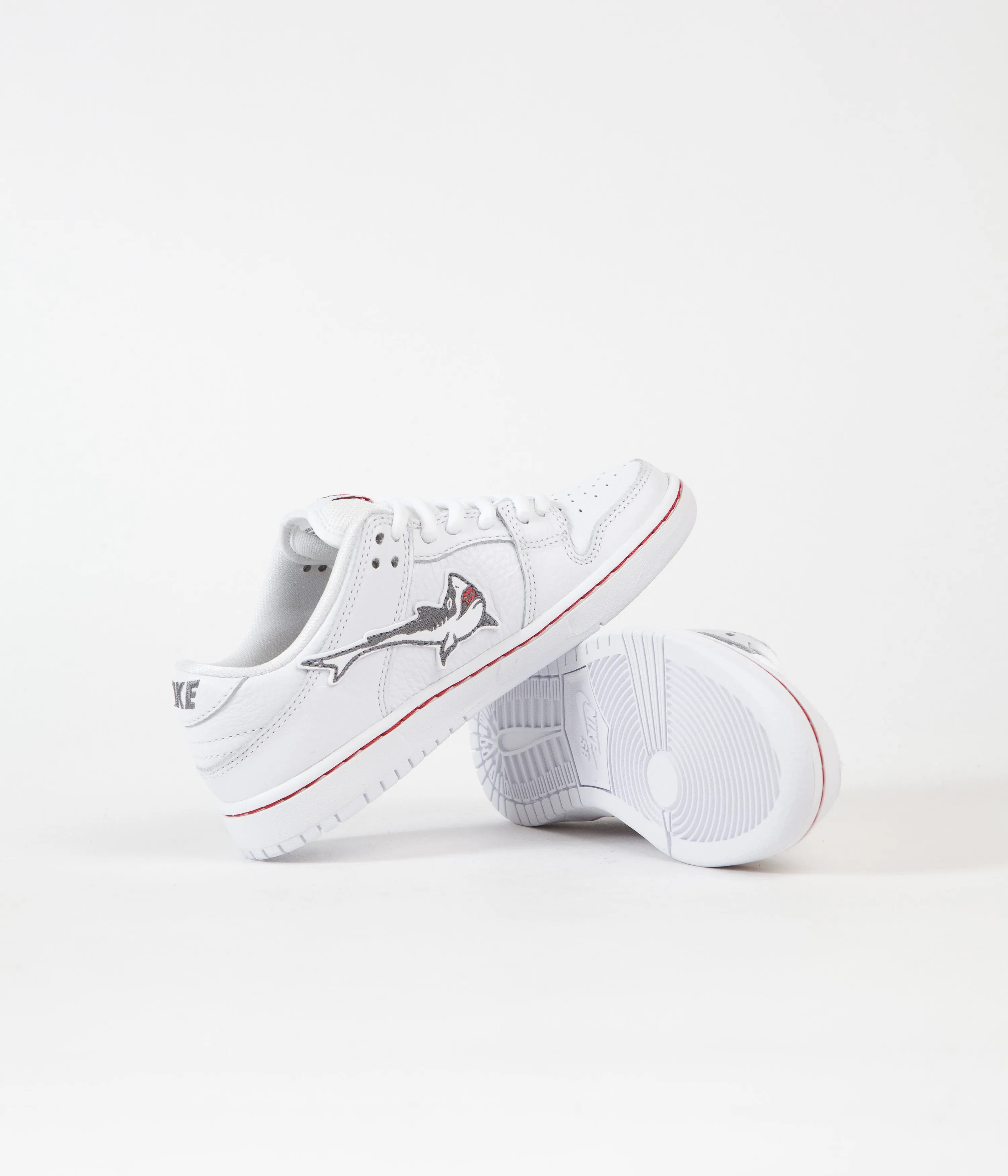 Nike SB Orange Label Dunk Low Pro 'Oski' Preschool Shoes - White / Cool Grey - White - White
