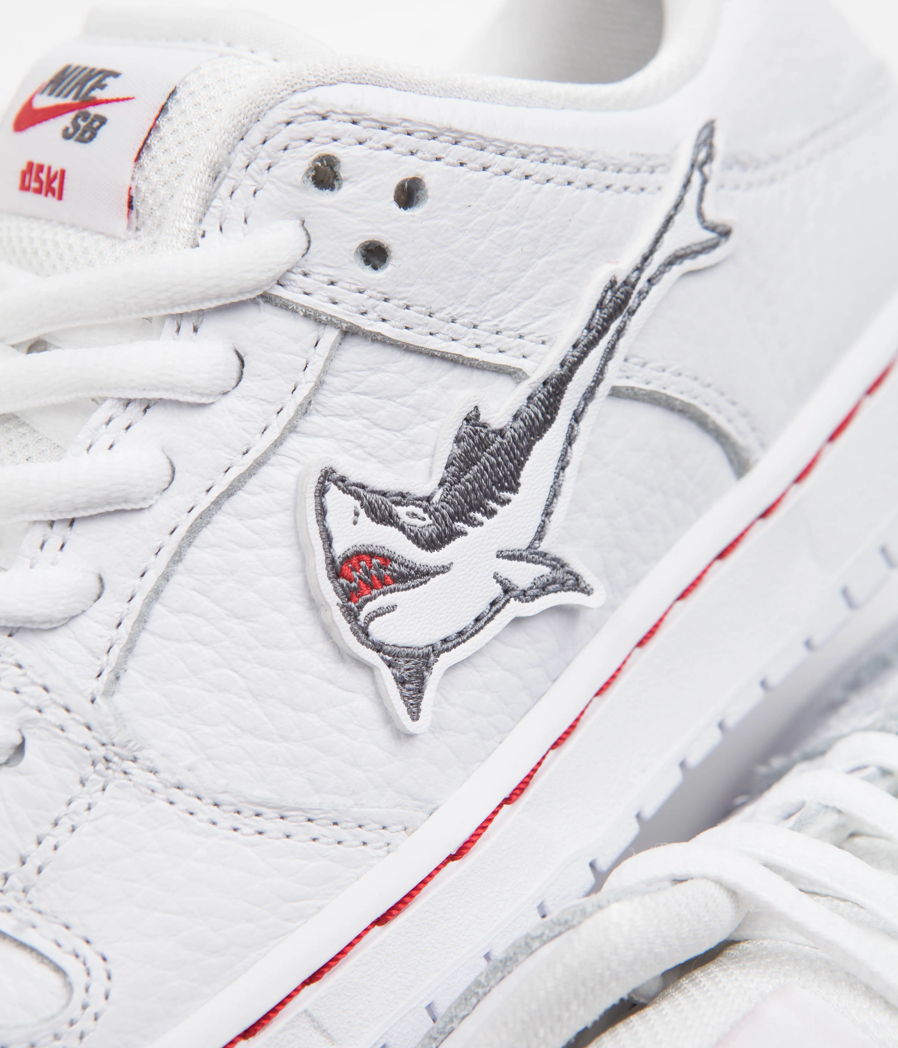 Nike SB Orange Label Dunk Low Pro 'Oski' Preschool Shoes - White / Cool Grey - White - White