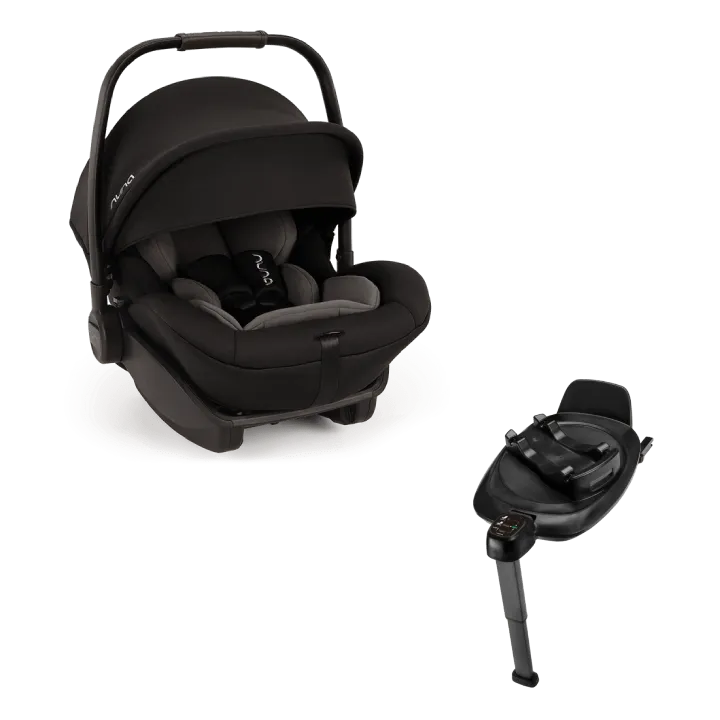Nuna Arra Next i-Size Car Seat & Base - Caviar (Chocolate Leatherette)