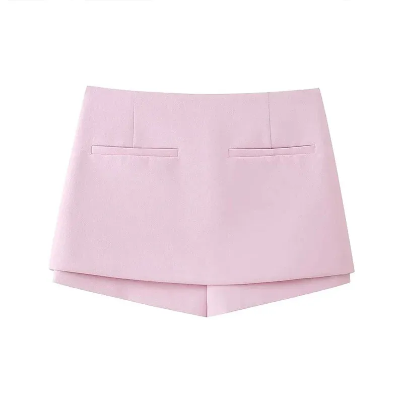 Obsidian Phoenix Women's Luxury Pink Shorts Set