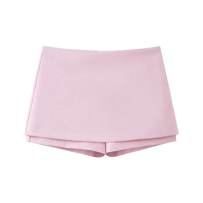 Obsidian Phoenix Women's Luxury Pink Shorts Set