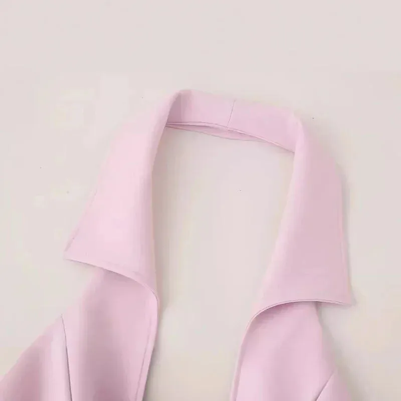 Obsidian Phoenix Women's Luxury Pink Shorts Set