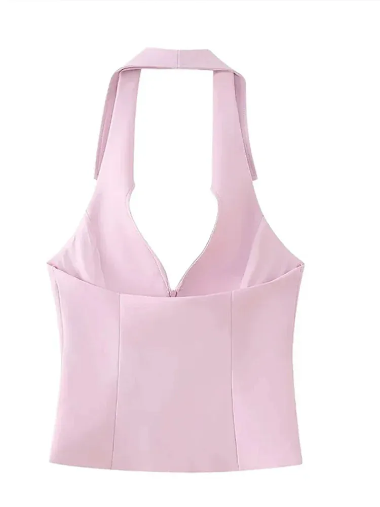 Obsidian Phoenix Women's Luxury Pink Shorts Set