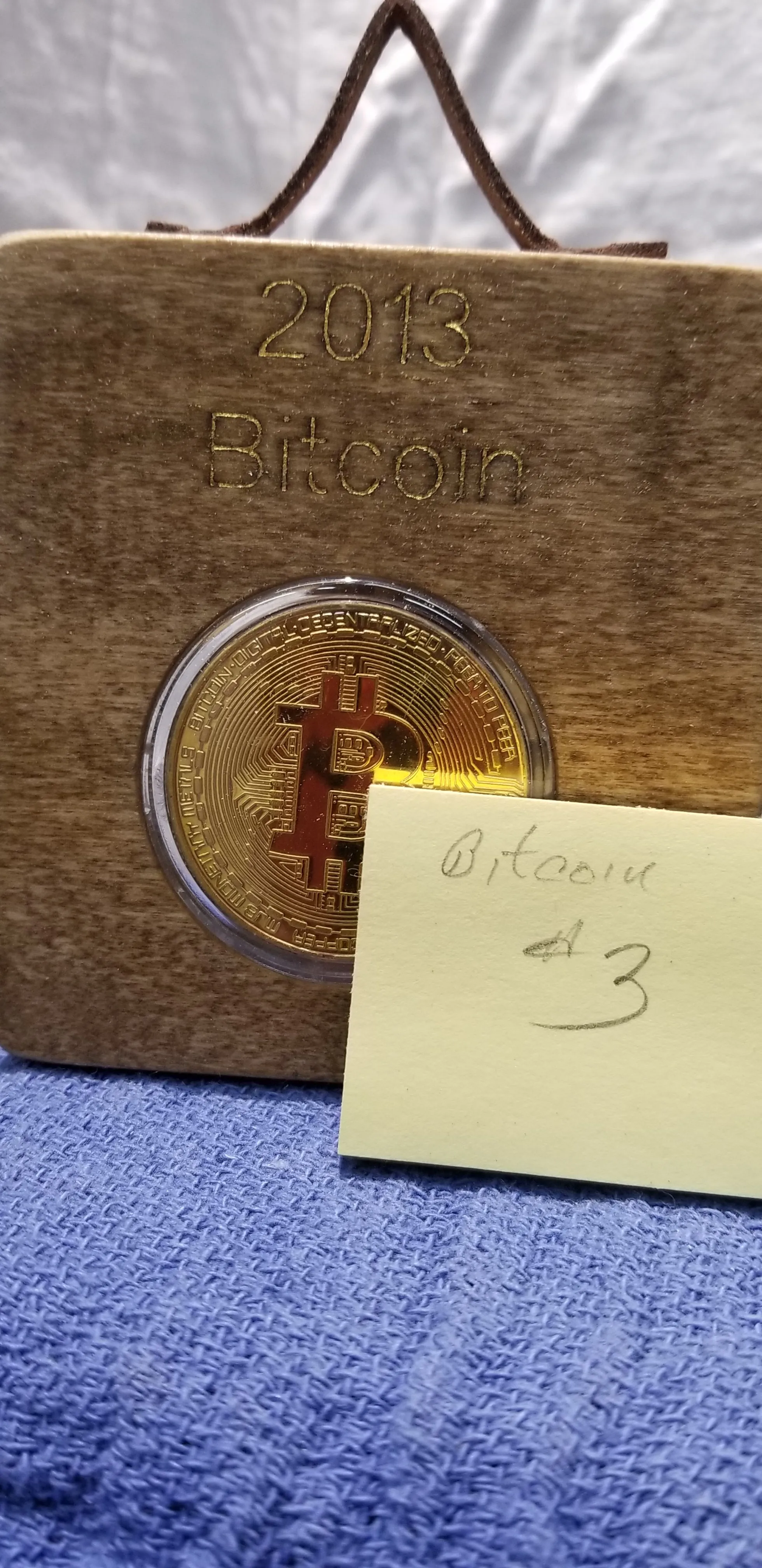 OOAK Bitcoin Collectible Decor art hanging
