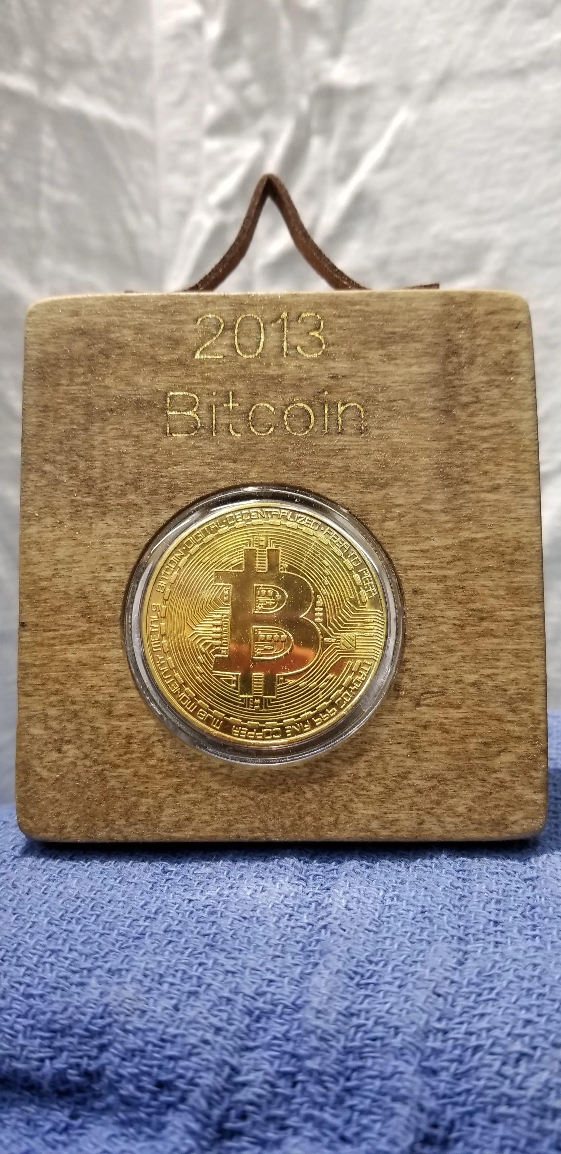 OOAK Bitcoin Collectible Decor art hanging