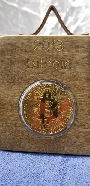 OOAK Bitcoin Collectible Decor art hanging