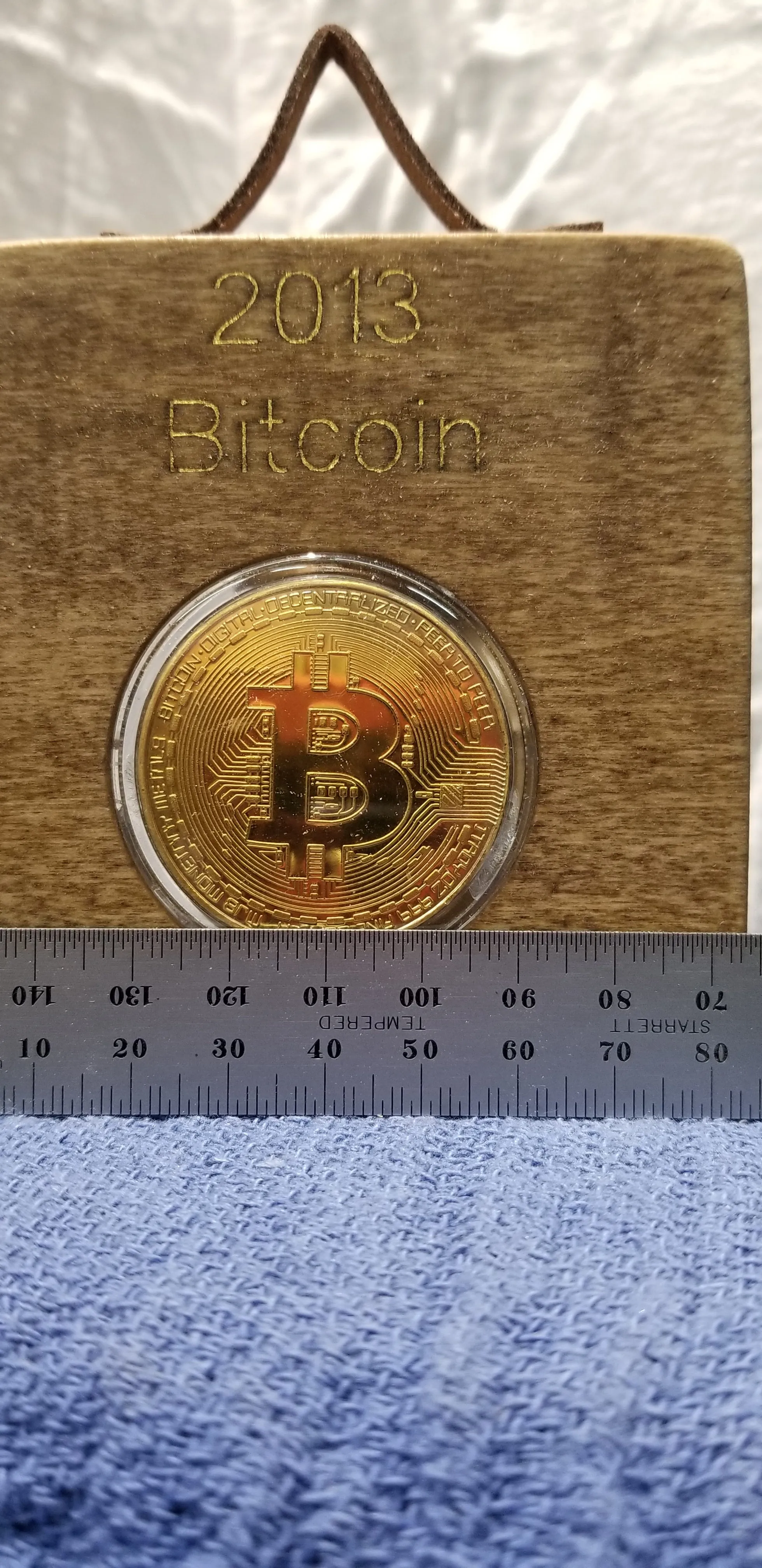 OOAK Bitcoin Collectible Decor art hanging