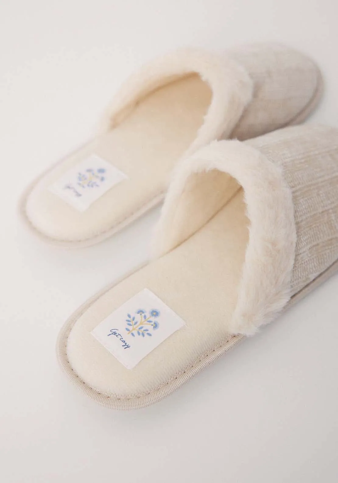 Open Slippers - Ivory