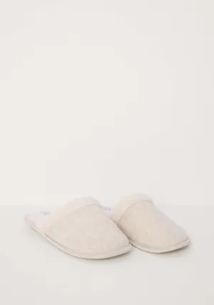 Open Slippers - Ivory