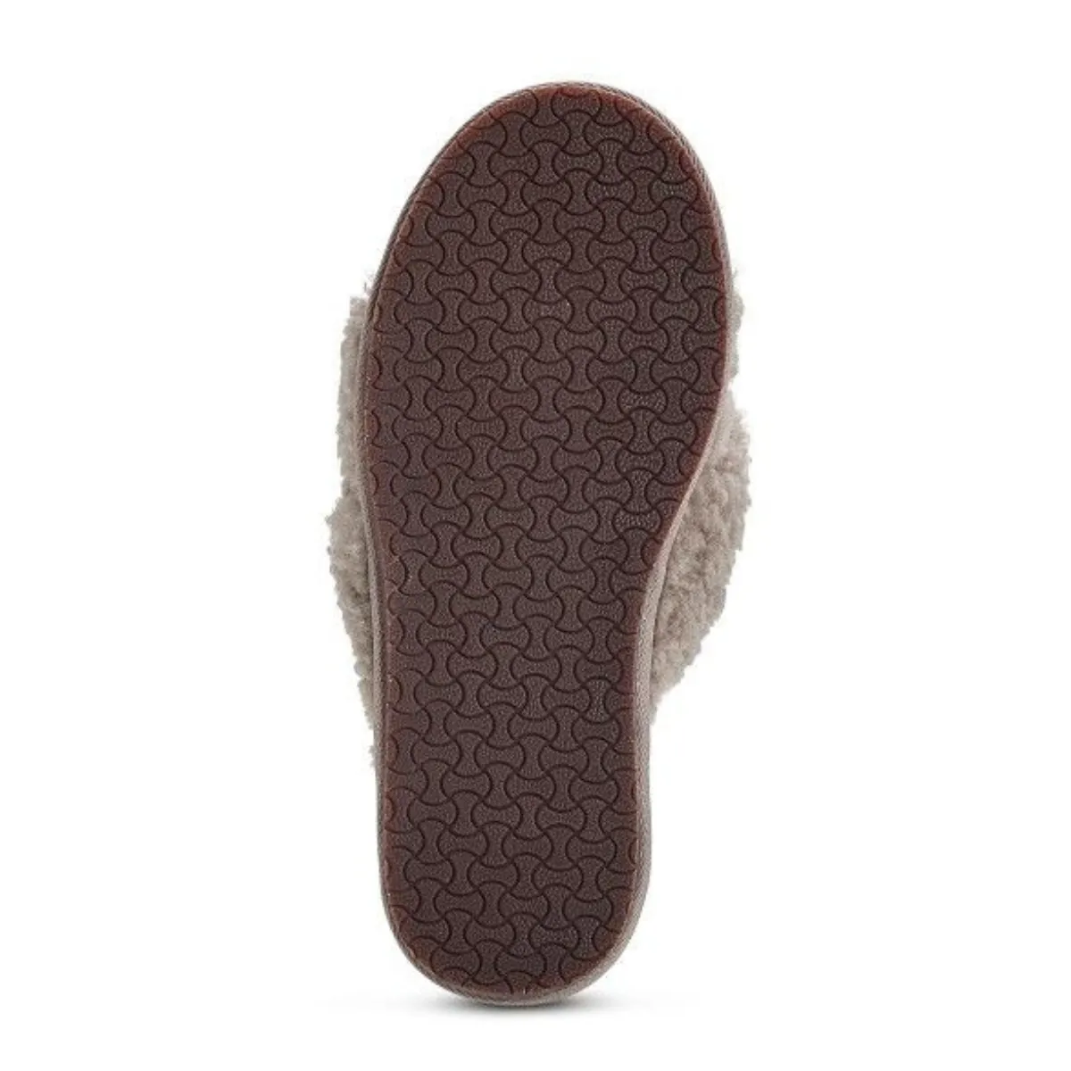 Open Toed Curly Wool Slipper