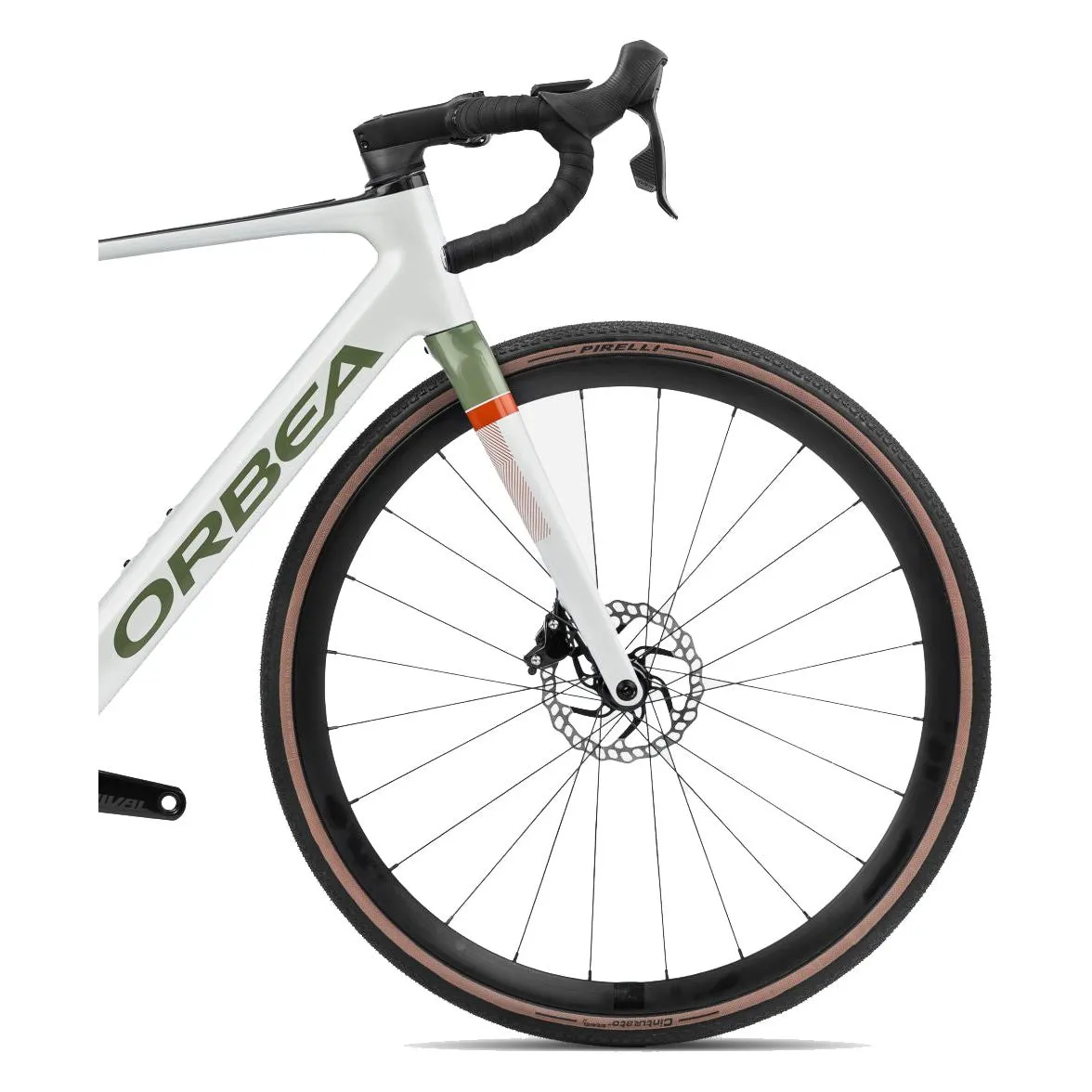Orbea Gain M31e 1x Electric Carbon Road Bike 2024 - White Chic