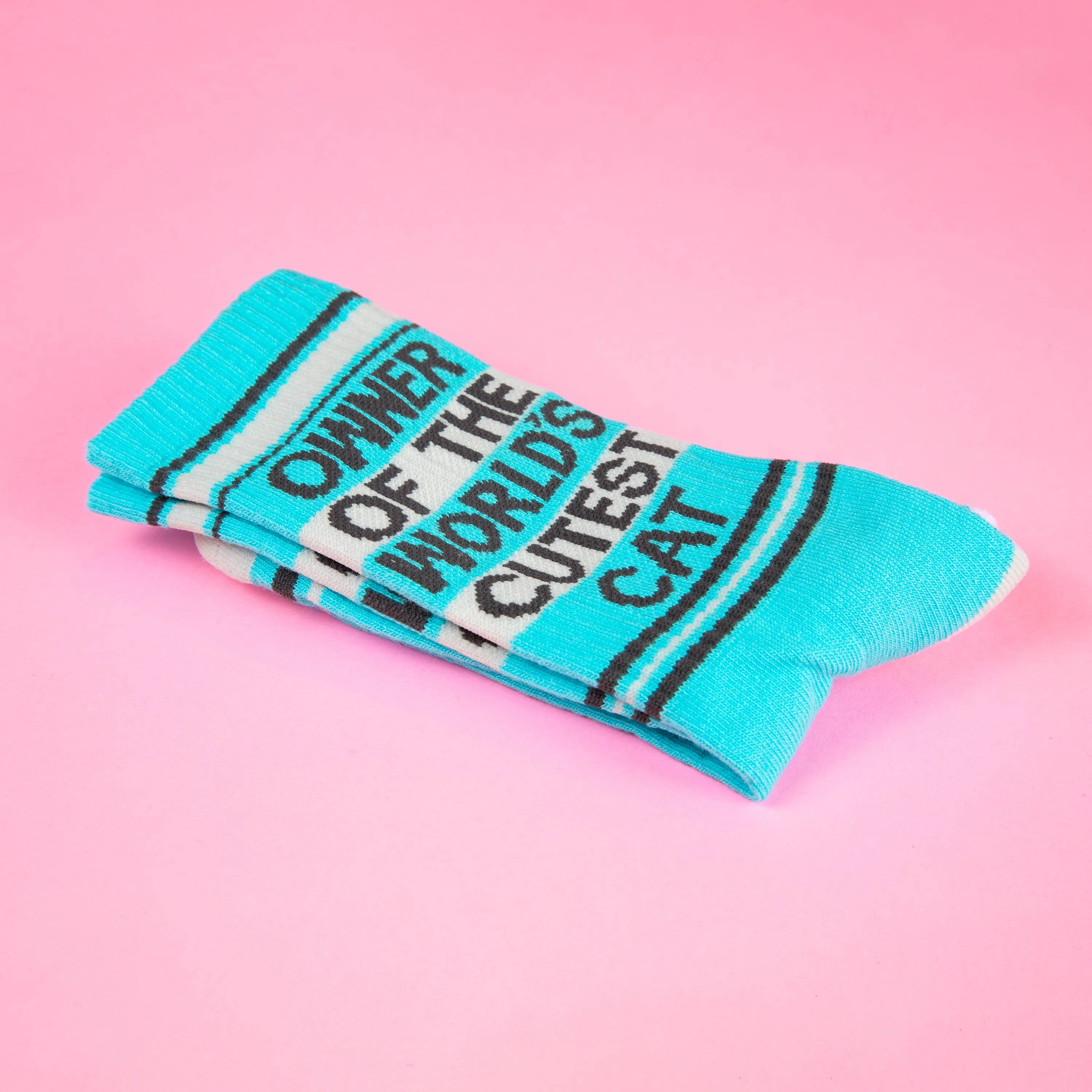 Owner Of The World's Cutest Cat Gym Crew Socks