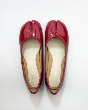 Patent Leather Tabi Ballet Flats