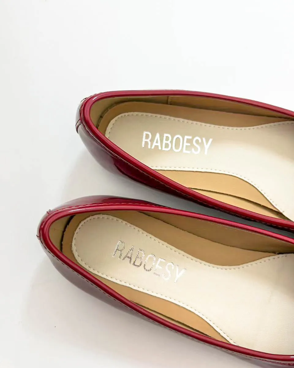 Patent Leather Tabi Ballet Flats