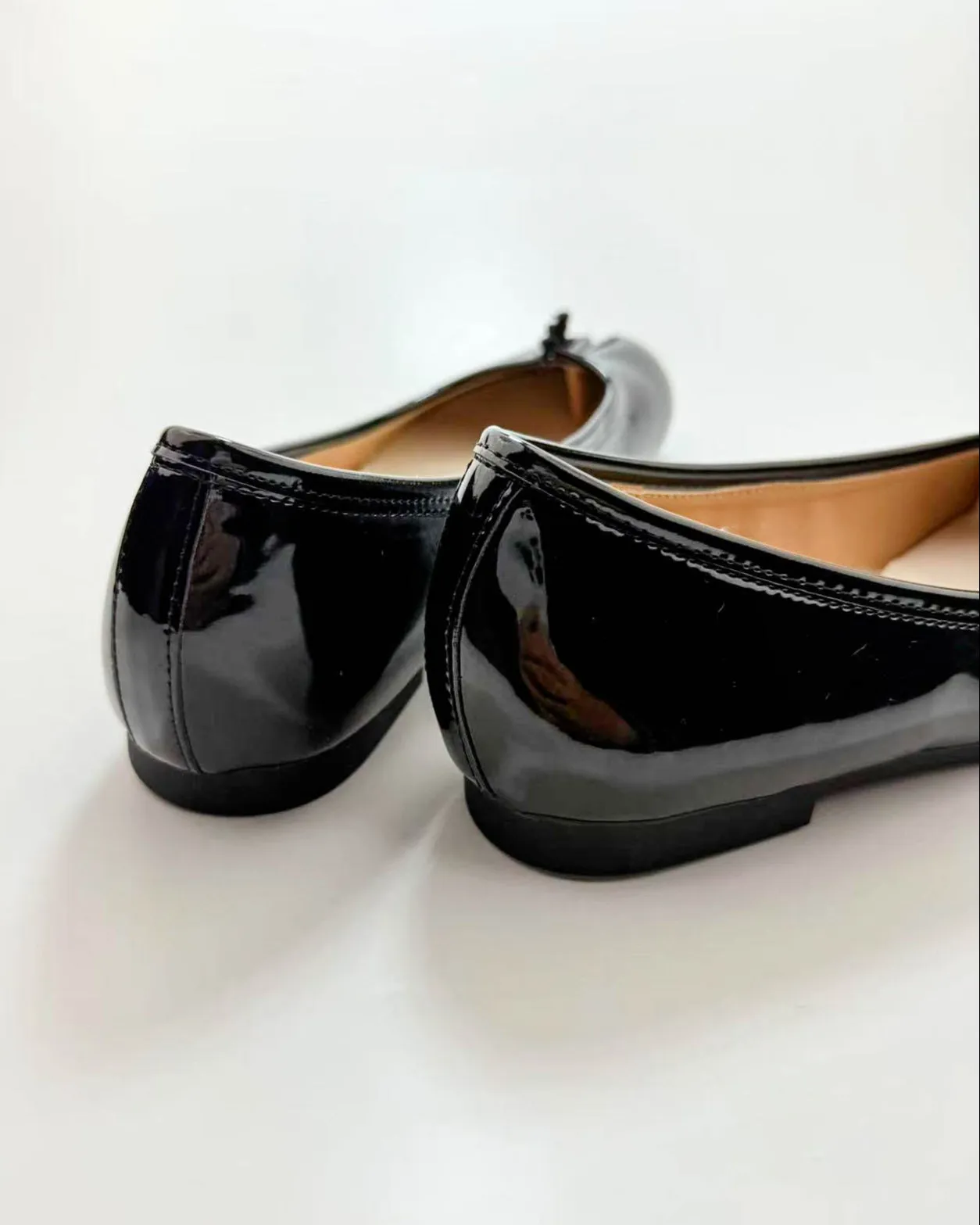 Patent Leather Tabi Ballet Flats
