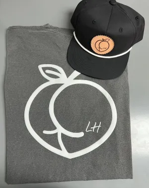 Peach Ass Combo Leather Head Hat co T shirt and Hat