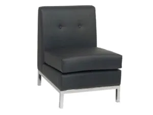 PEACHTREE ARMLESS SECTION - BLACK