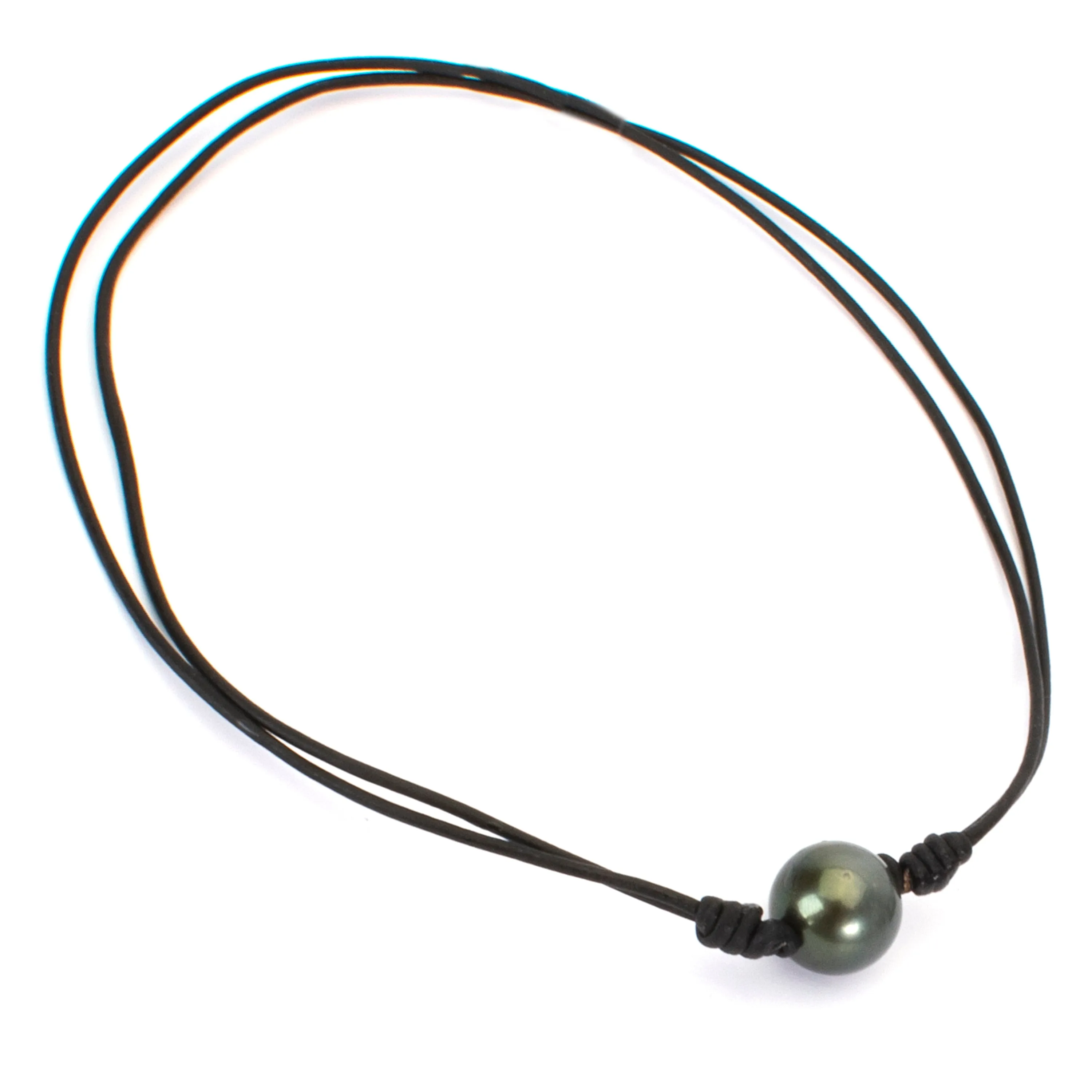 Pearl Leather Necklace