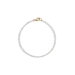 Pierced Diamond Tennis Bracelet