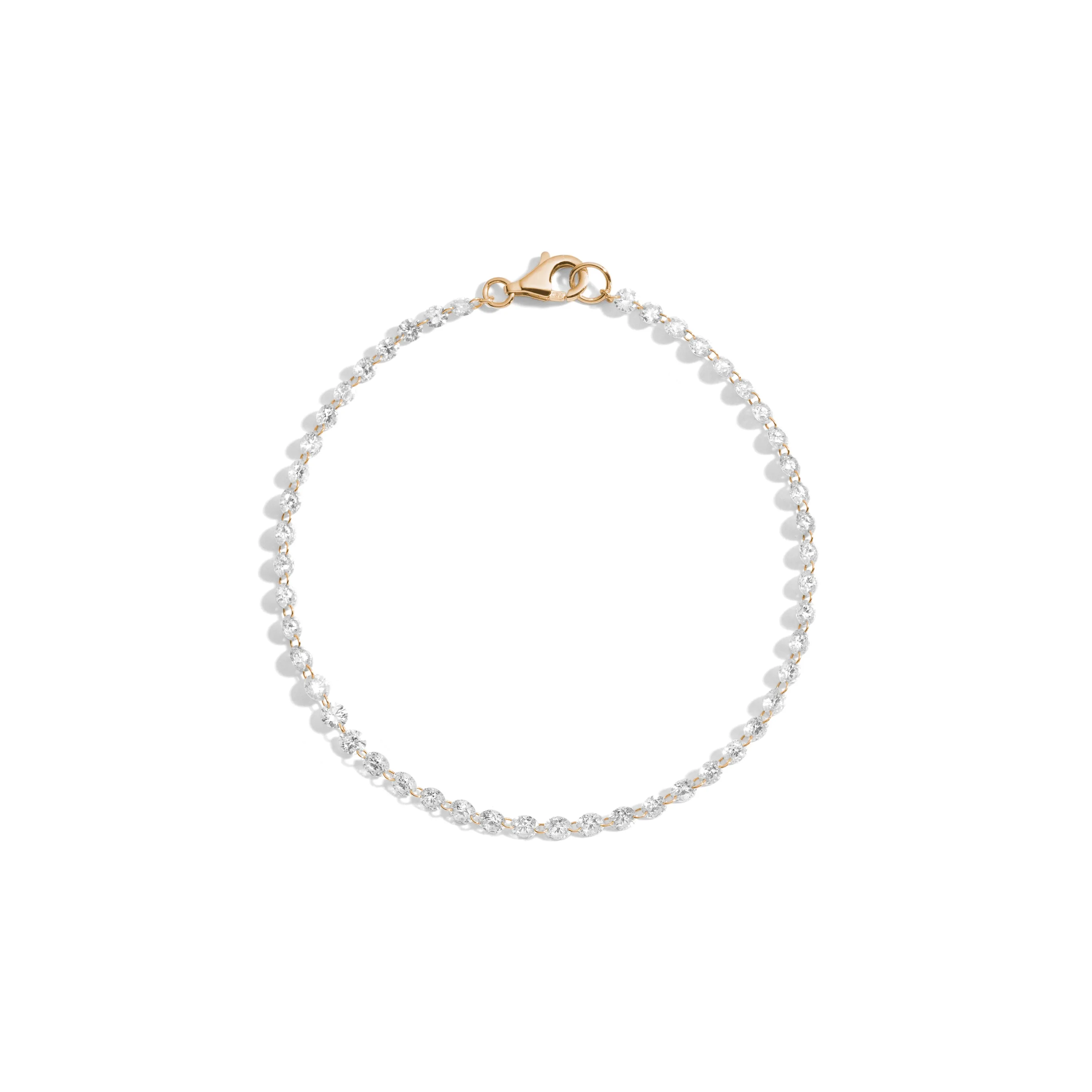 Pierced Diamond Tennis Bracelet