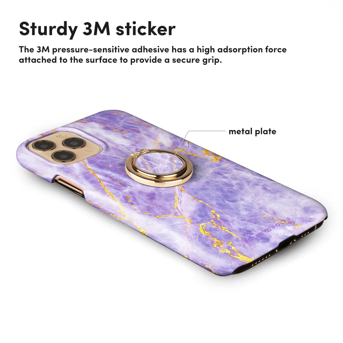 Princess Purple | Custom Phone Ring Holder  (Non-MagSafe)