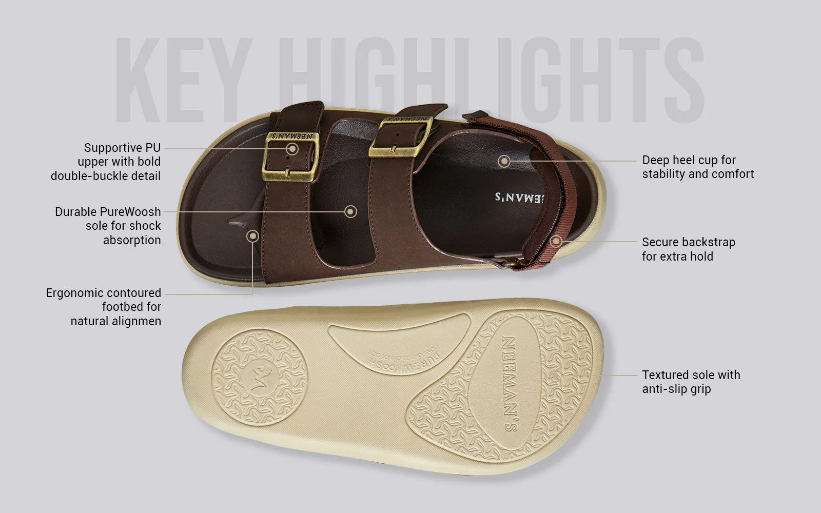 PureWhoosh Duo Glides : Brown