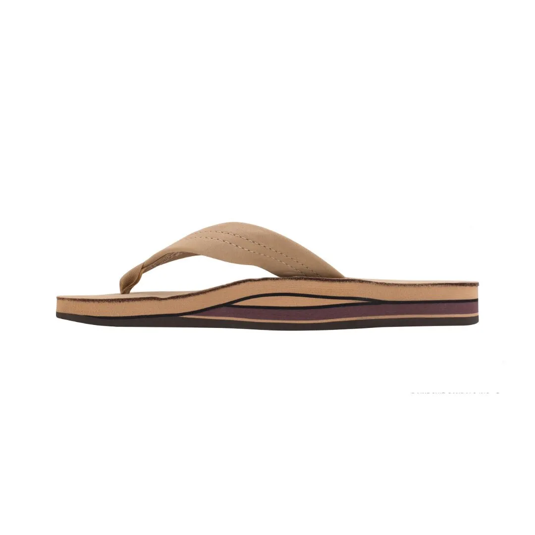 Rainbow Sandals Women's Double Layer Sandal Wide Strap Sierra Brown Flip Flops