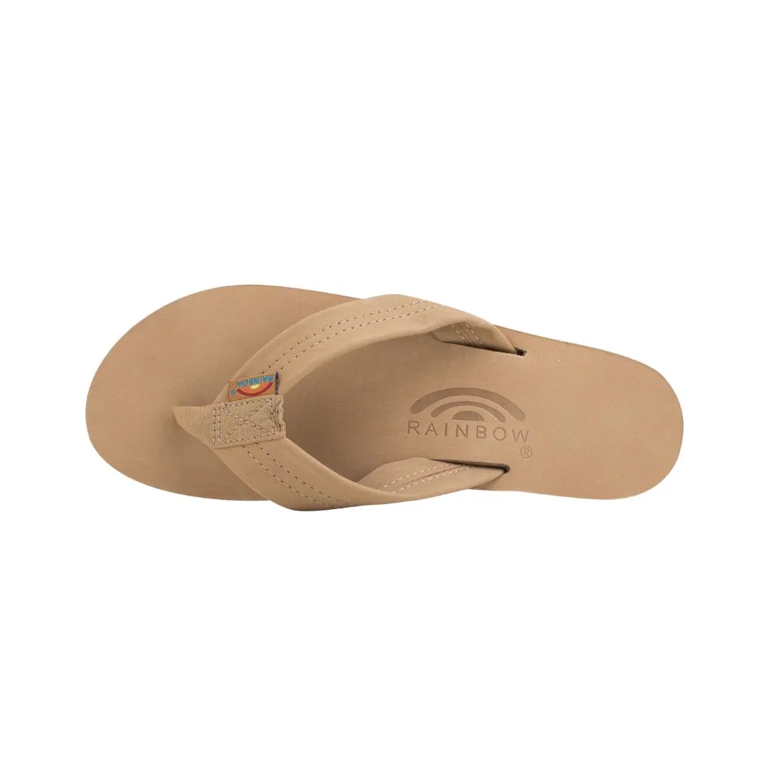 Rainbow Sandals Women's Double Layer Sandal Wide Strap Sierra Brown Flip Flops