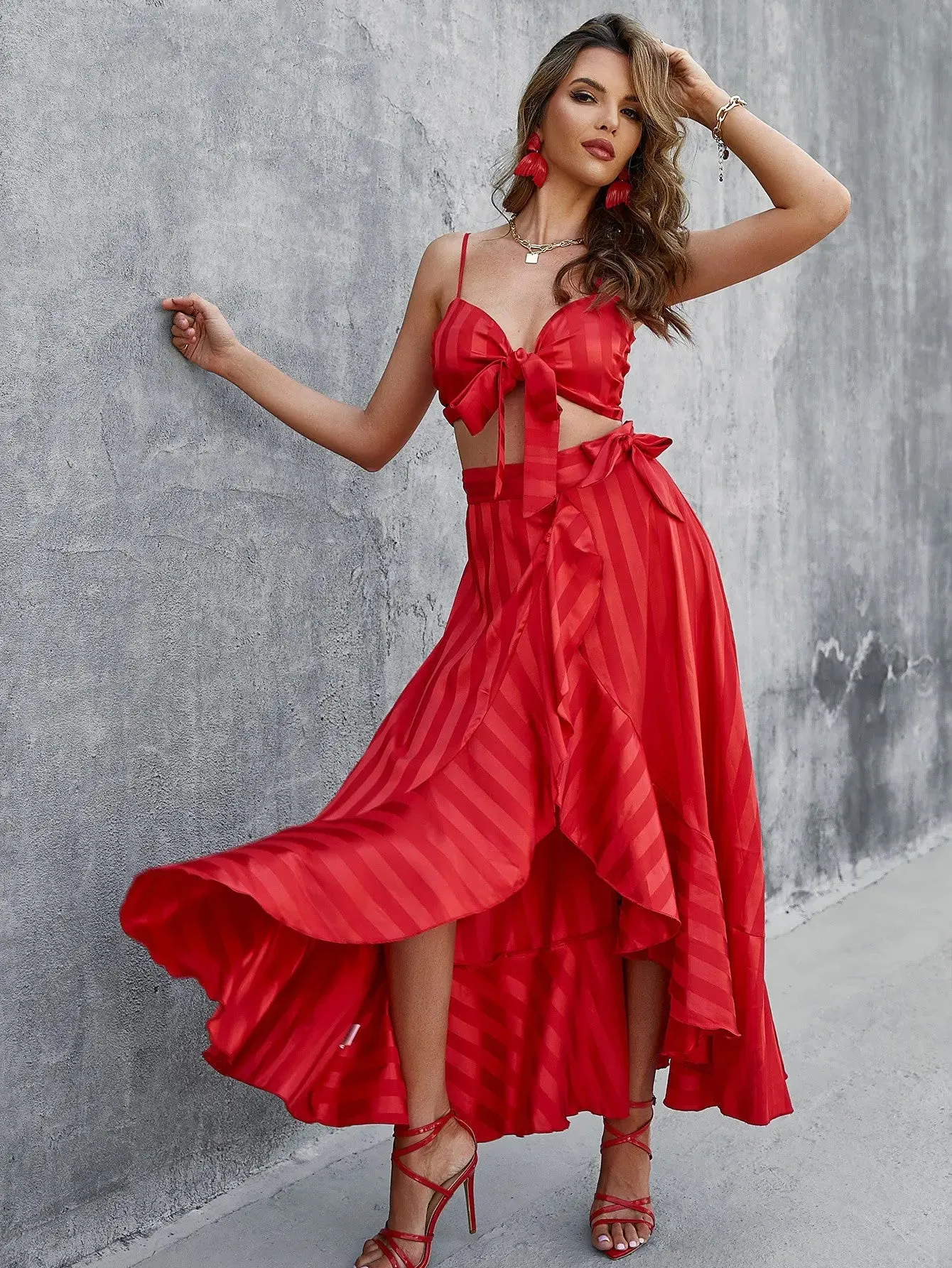 Red Sleeveless Camisole - Chic Commuter Top