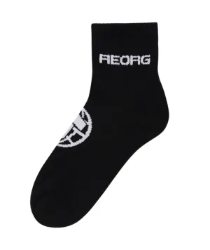 Reorg Half Crew Socks - Black