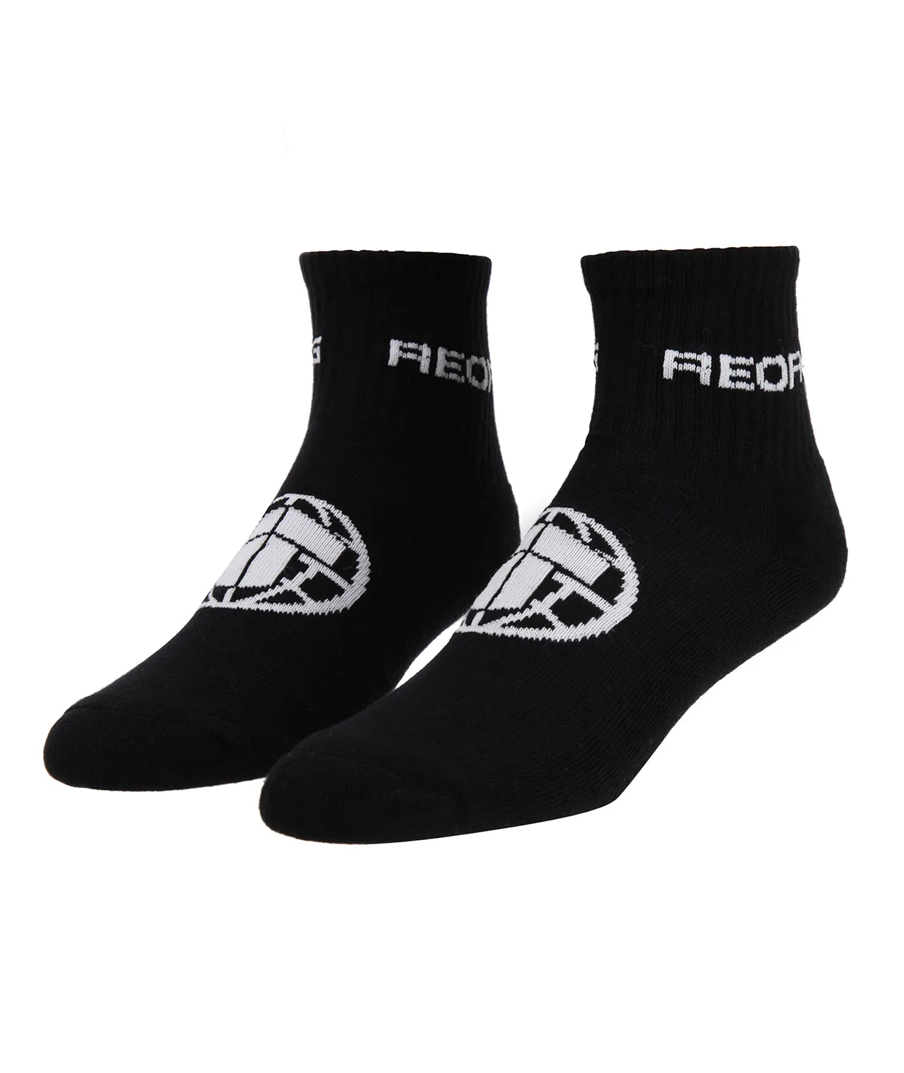Reorg Half Crew Socks - Black
