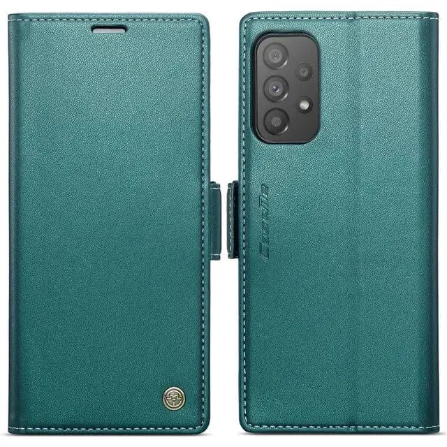 RFID Leather Card Holder Case For Samsung A Series