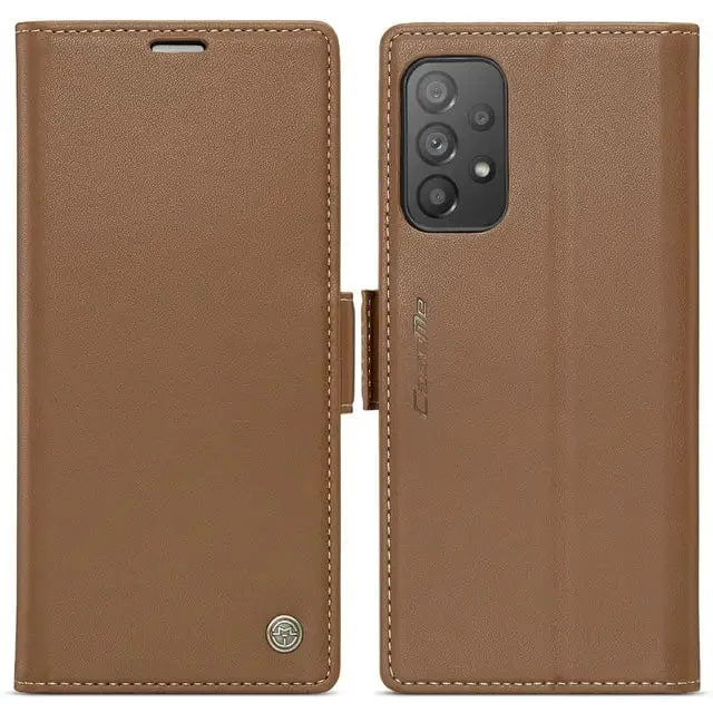 RFID Leather Card Holder Case For Samsung A Series