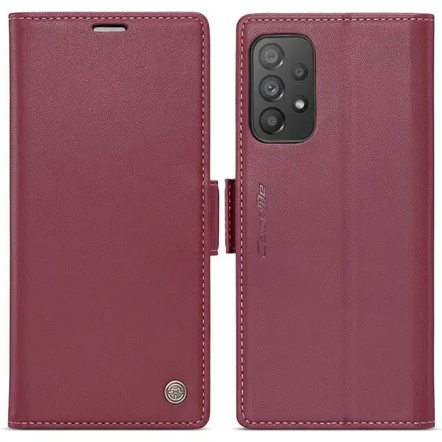 RFID Leather Card Holder Case For Samsung A Series