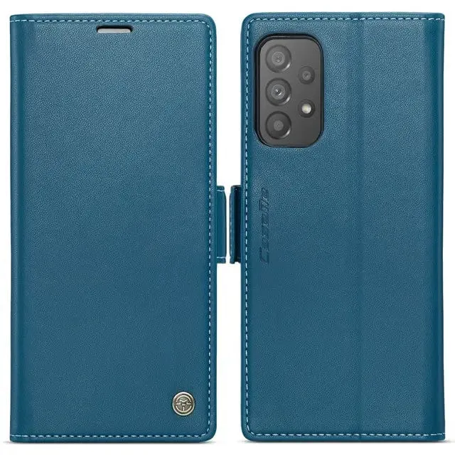 RFID Leather Card Holder Case For Samsung A Series