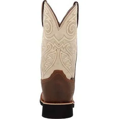 Rocky Men's Monocrepe 12" Soft Toe WP Western Classic Boot- Brown- RKW0440