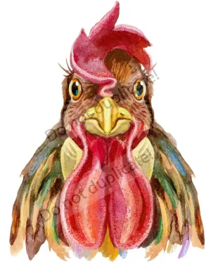 Rooster Vinyl Heat Transfer