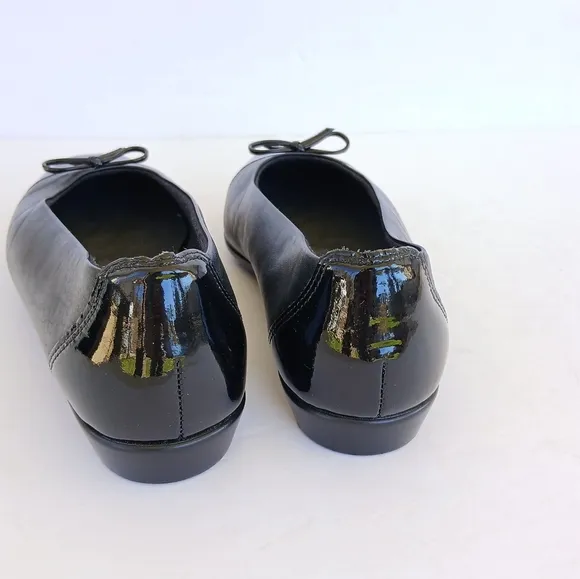 SAS Coco Cap Toe Leather Ballet Flat Size 9WW