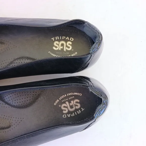 SAS Coco Cap Toe Leather Ballet Flat Size 9WW