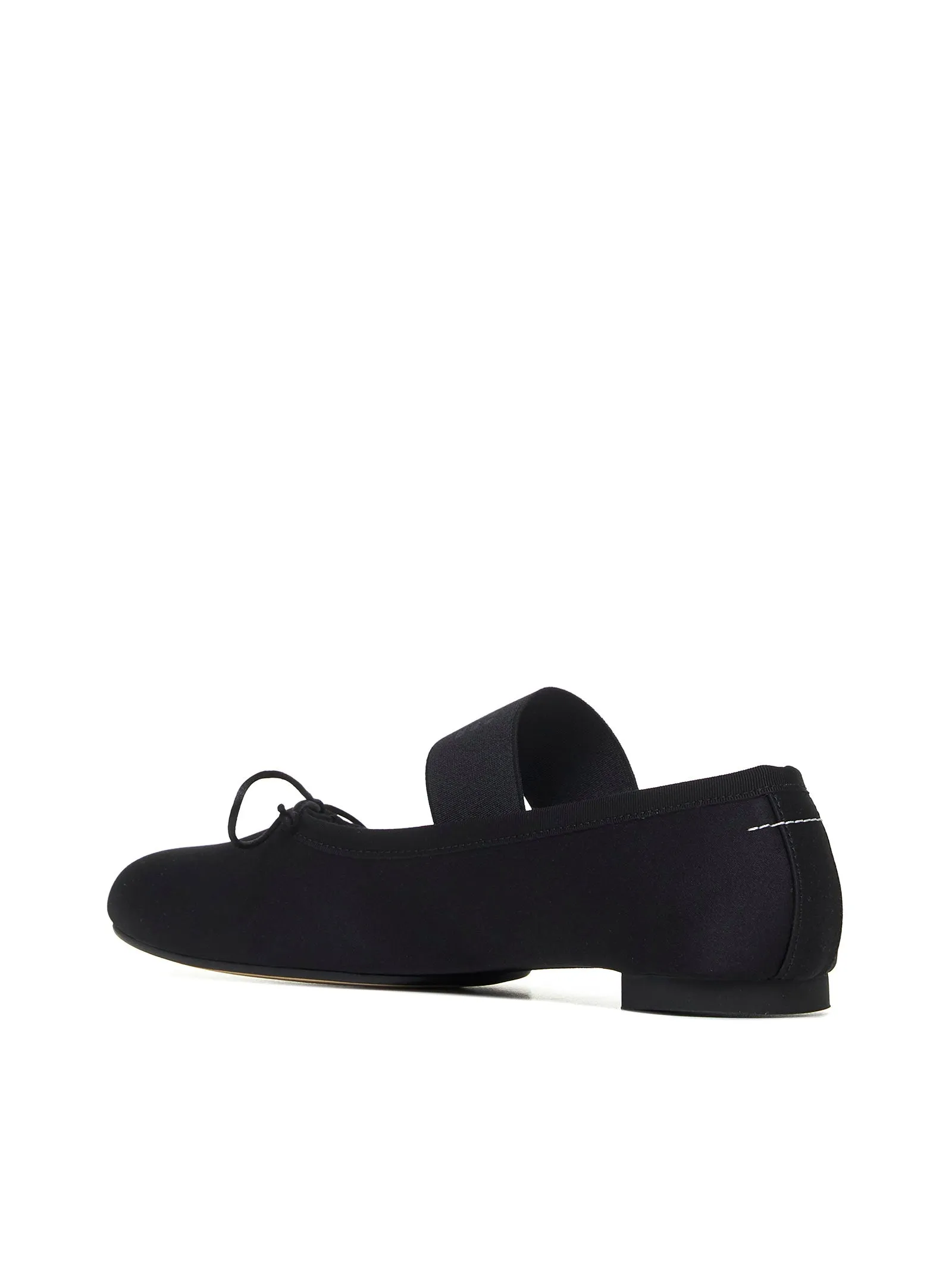 Satin ballet flats