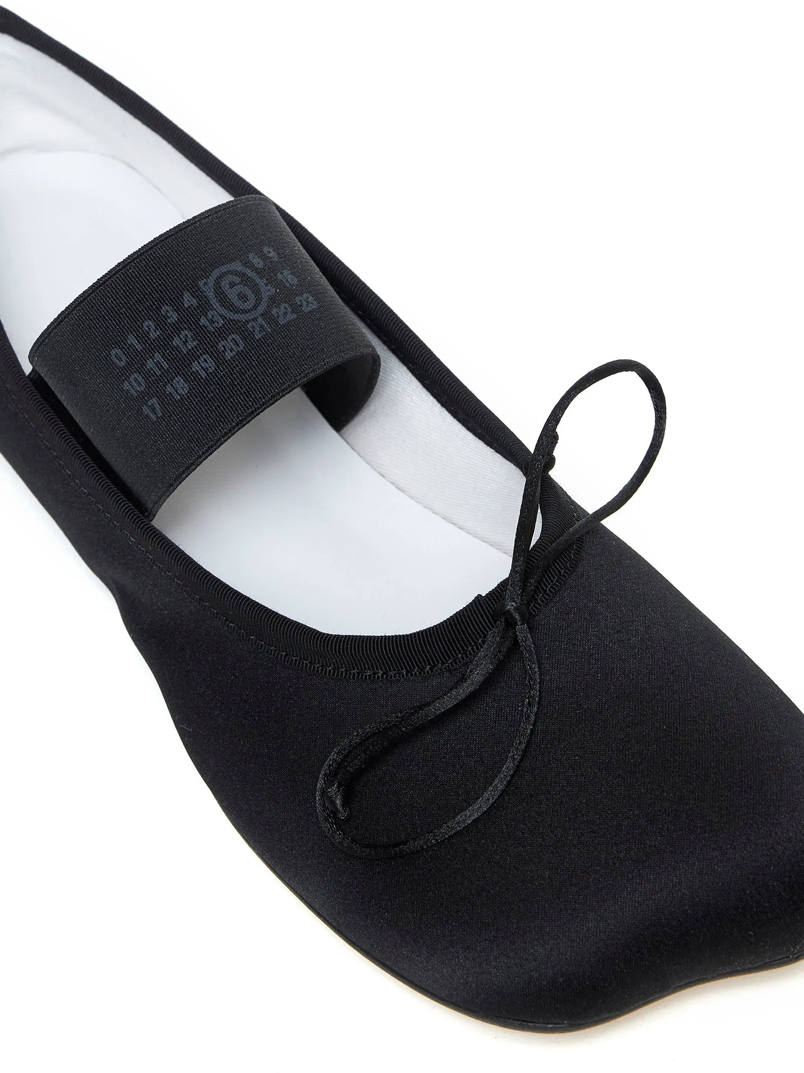 Satin ballet flats
