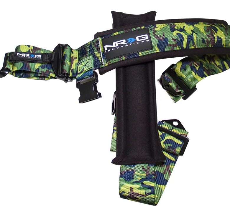 SBH-5PCCAMO-620 SFI 16.1 5 Point 3 inch Seat Belt Harness with Latch