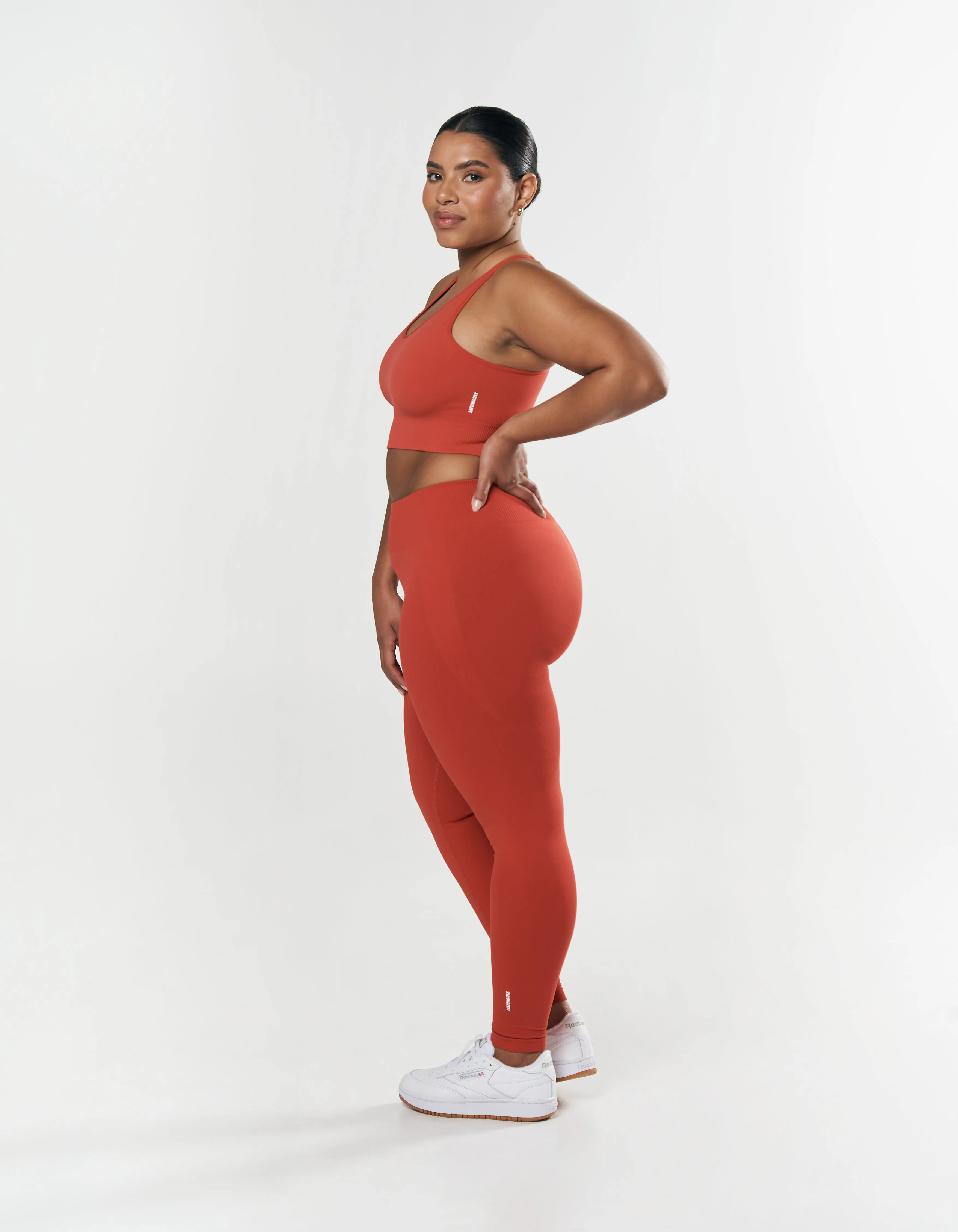 Seamless Strappy Crop - Red