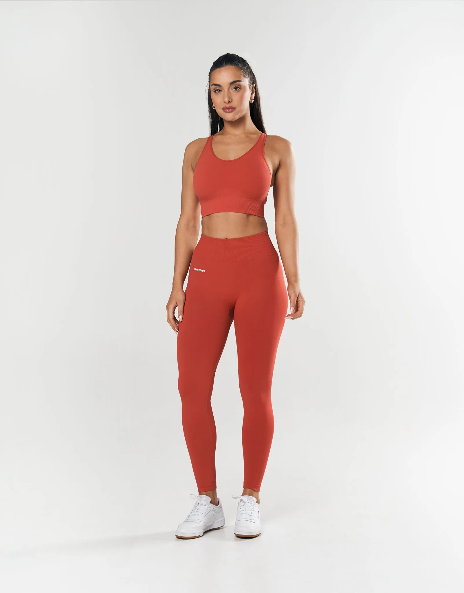 Seamless Strappy Crop - Red