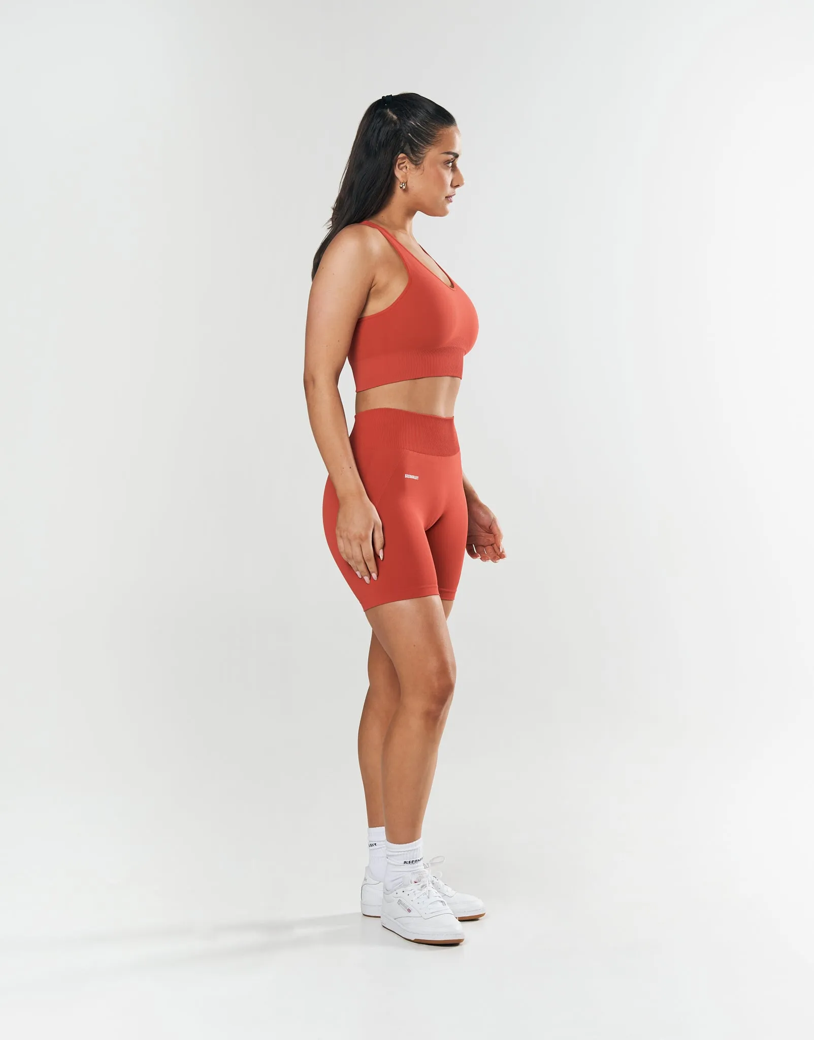 Seamless Strappy Crop - Red