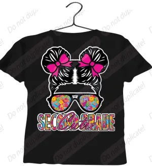 Second Grade Cutie (Two Buns) Vinyl Heat Transfer
