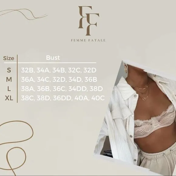 Sexy Sheer Floral Lace Chain Bodysuit Lingerie Set