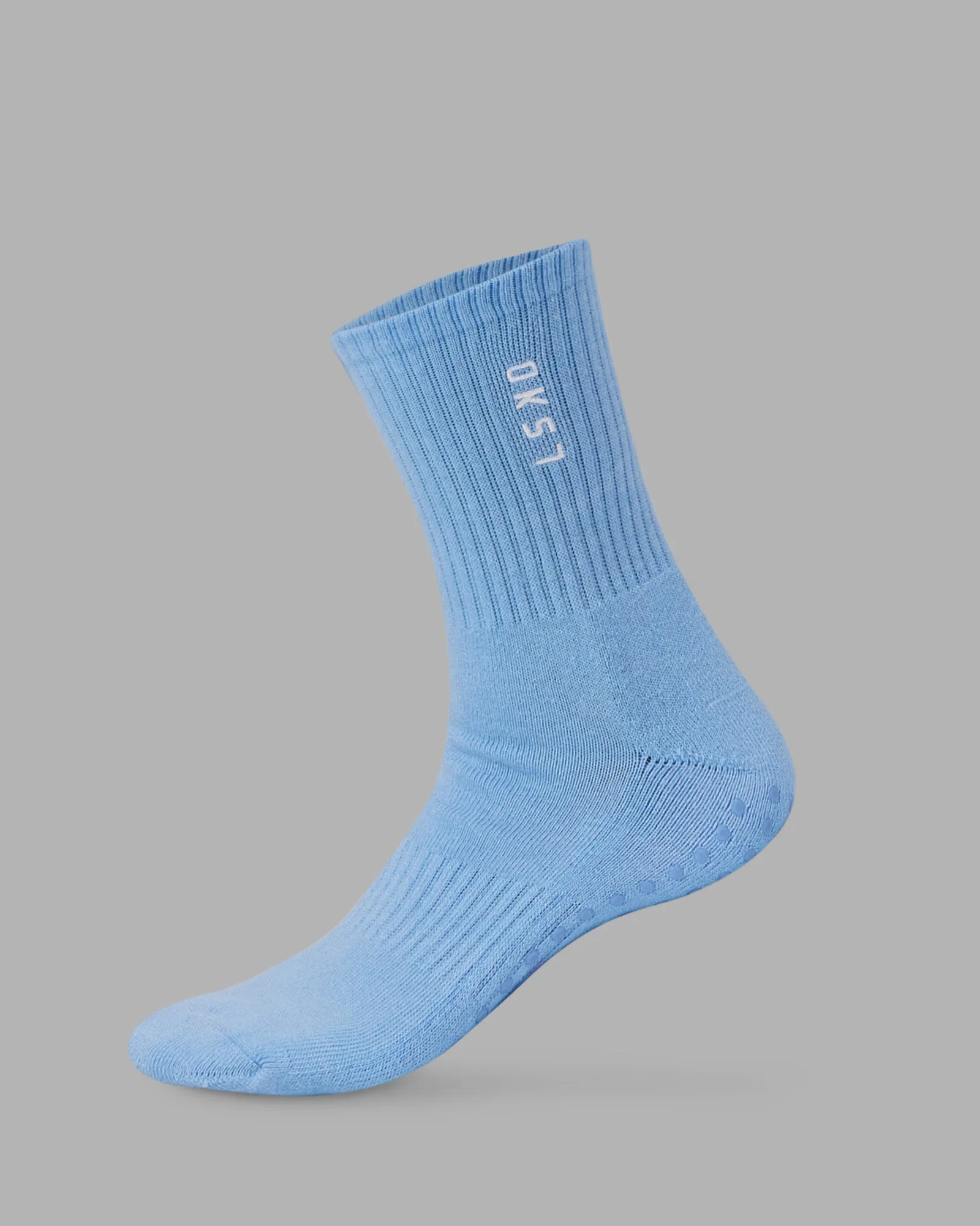 Signal Crew Pilates Grip Sock - Glaciar Lake-White